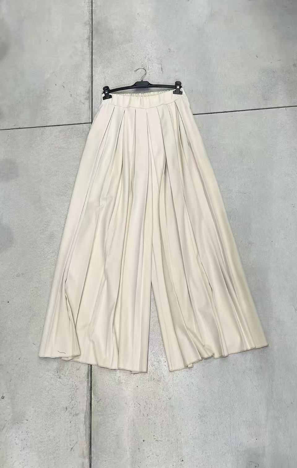 High Waist Pleated Wide-Leg Pants