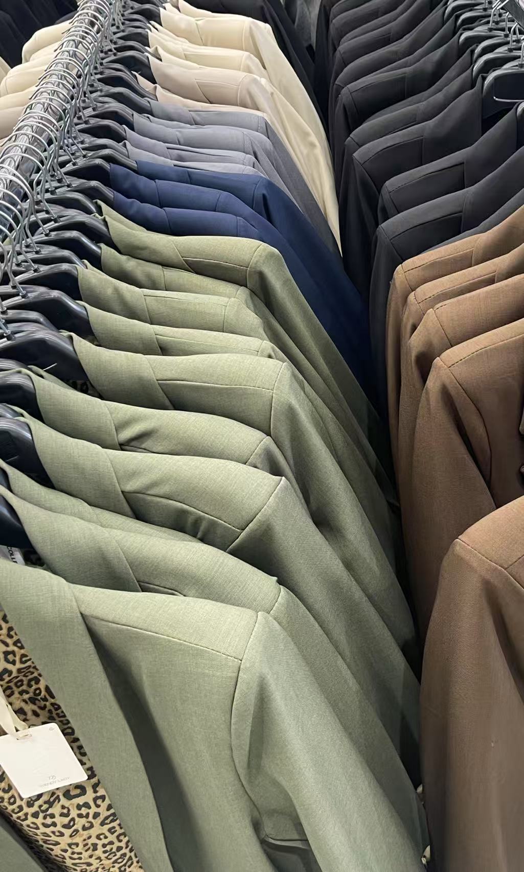 Leopard Trim  Casual Suit Jacket