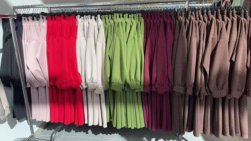 Air Layer Lounge Set — Sweatshirt & Wide-Leg Pants